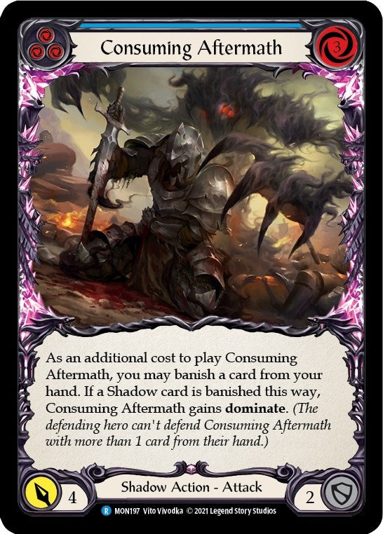 Consuming Aftermath (Blue) (197) [MON] - Flesh and Blood TCG Single