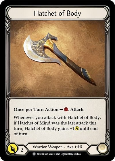 Hatchet of Body (3) [BOL]