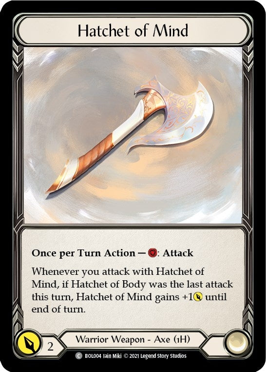 Hatchet of Mind (4) [BOL] - Flesh and Blood TCG Single