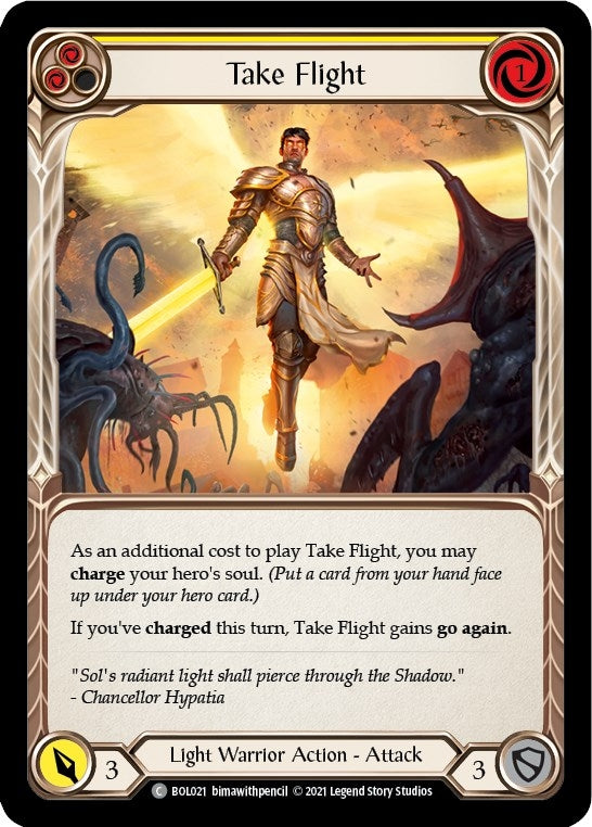 Take Flight (Yellow) (21) [BOL] - Flesh and Blood TCG Single