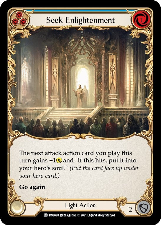 Seek Enlightenment (Blue) (28) [BOL] - Flesh and Blood TCG Single