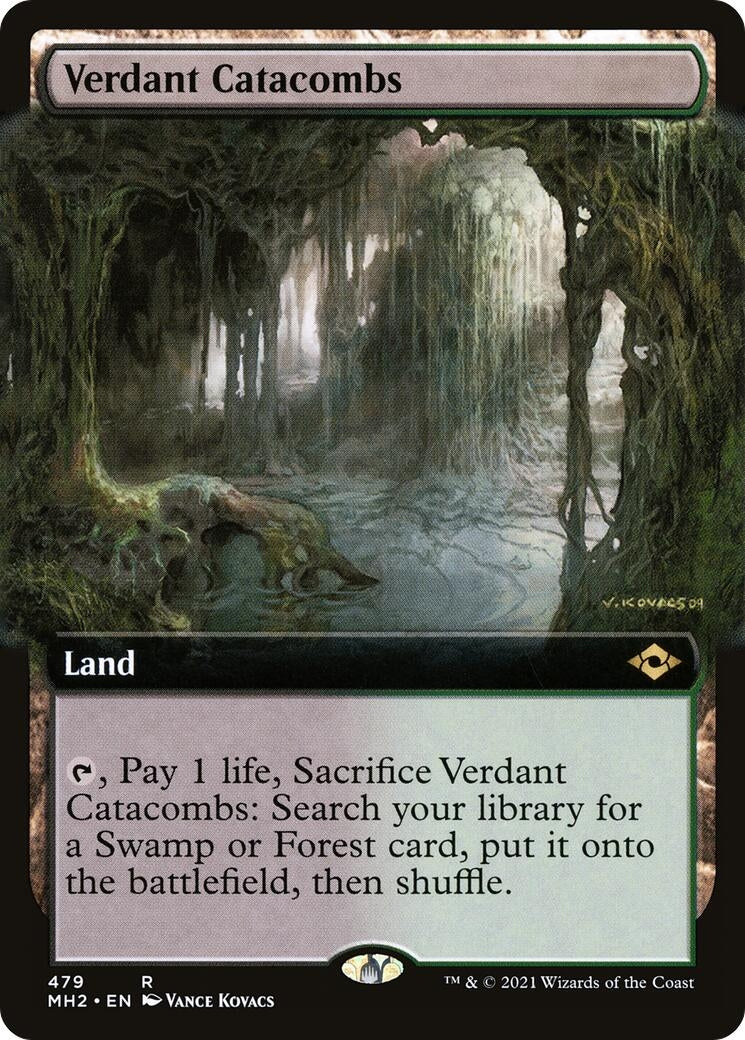 Verdant Catacombs (Extended Art) (479) [MH2] - MTG Single