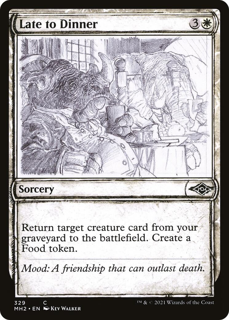 Late to Dinner (Showcase) (329) [MH2] - MTG Single