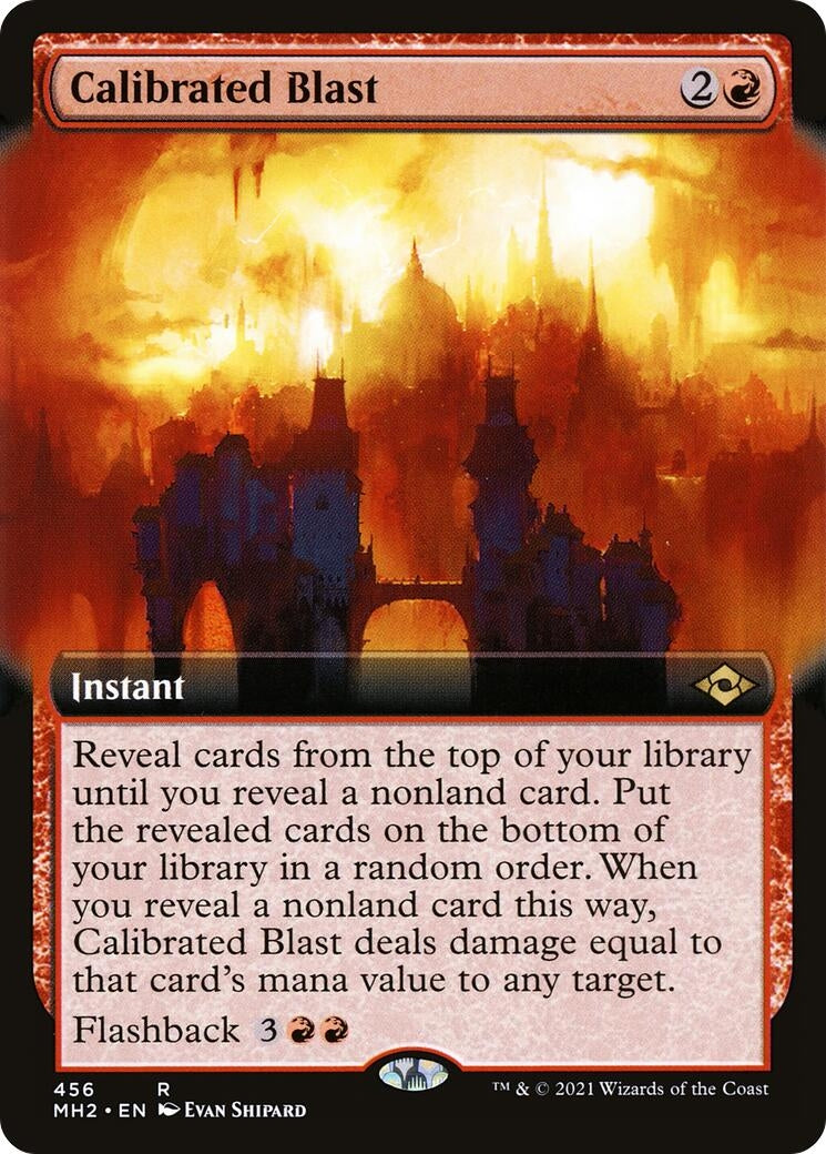 Calibrated Blast (Extended Art) (456) [MH2] - MTG Single