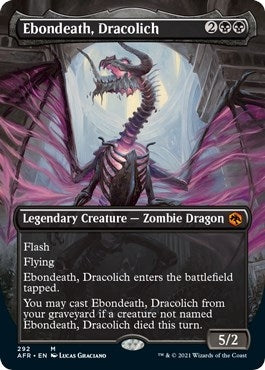 Ebondeath Dracolich (Borderless) (292) [AFR] - MTG Single
