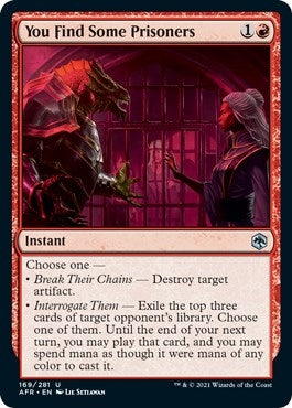 You Find Some Prisoners (169) [AFR] - MTG Single