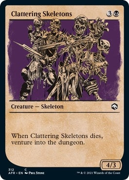 Clattering Skeletons (Showcase) (312) [AFR] - MTG Single