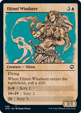 Djinni Windseer (Showcase) (306) [AFR] - MTG Single