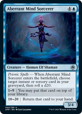 Aberrant Mind Sorcerer (44) [AFR] - MTG Single