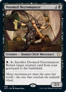 Doomed Necromancer (98) [AFC] - MTG Single