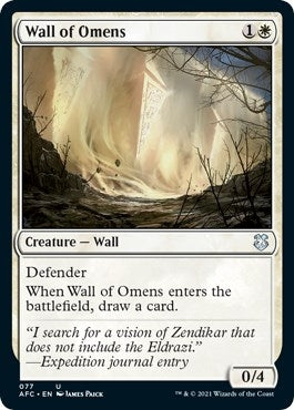 Wall of Omens (77) [AFC] - MTG Single