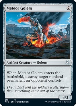 Meteor Golem (210) [AFC] - MTG Single