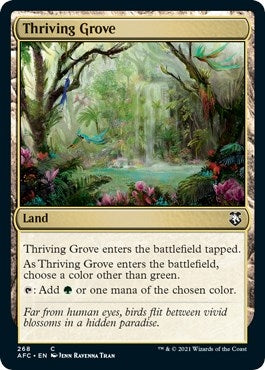Thriving Grove (268) [AFC] - MTG Single