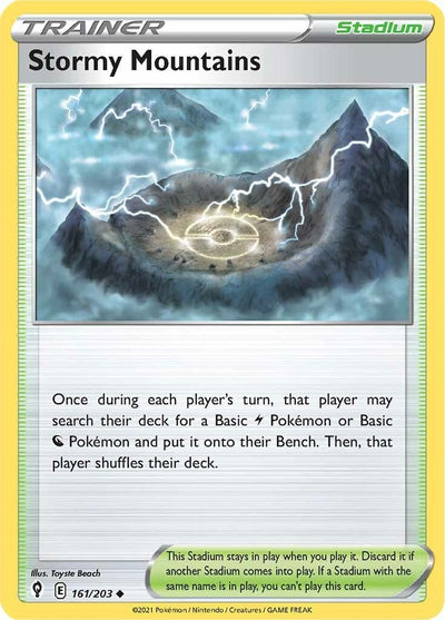 Stormy Mountains (161/203) (SWSH07: Evolving Skies)