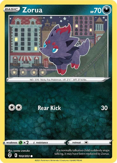 Zorua (102/203) (SWSH07: Evolving Skies)
