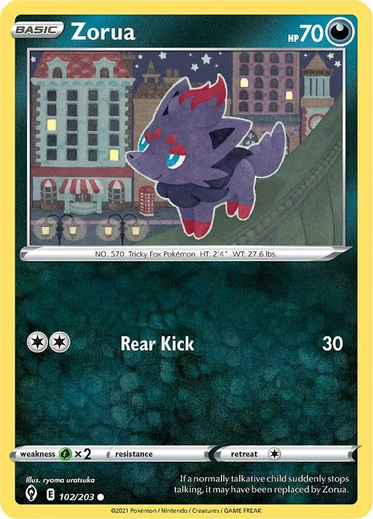 Zorua (102/203) (SWSH07: Evolving Skies)