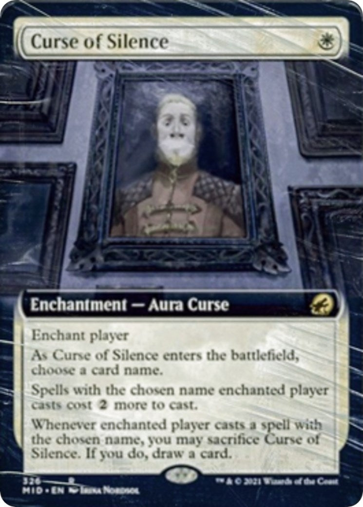 Curse of Silence (Extended Art) (326) [MID] - MTG Single
