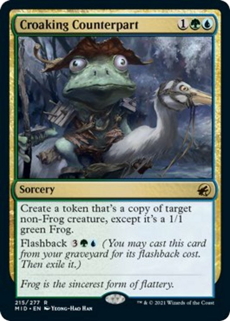 Croaking Counterpart (215) [MID] - MTG Single