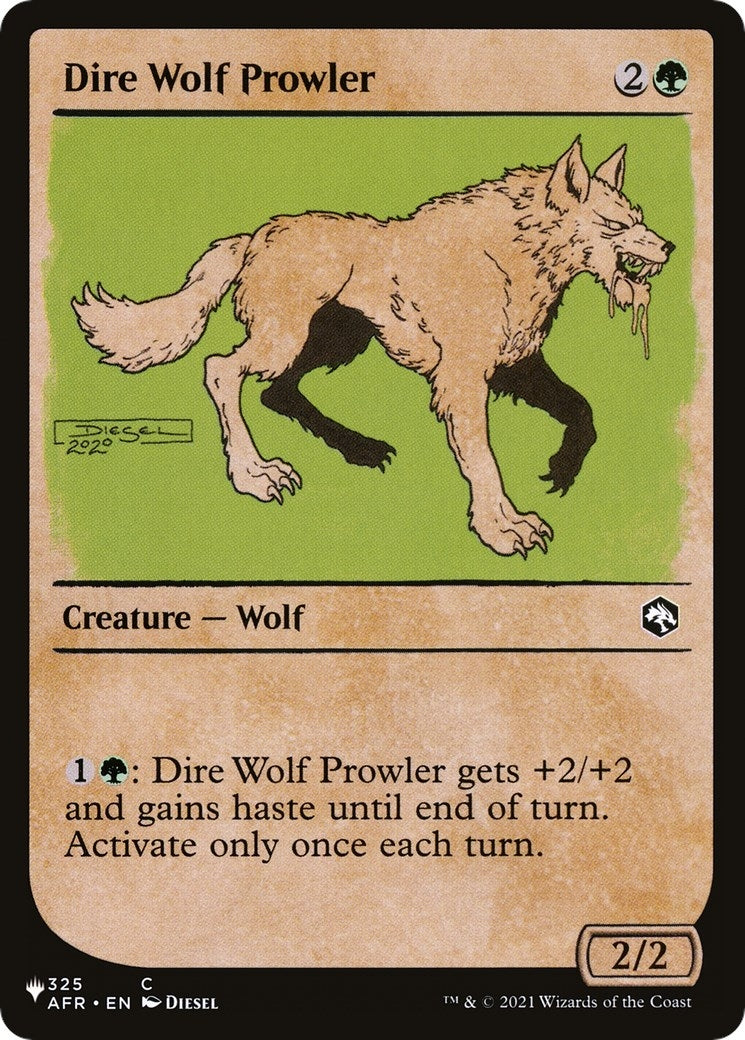 Dire Wolf Prowler (Showcase) (325) [LIST] - MTG Single