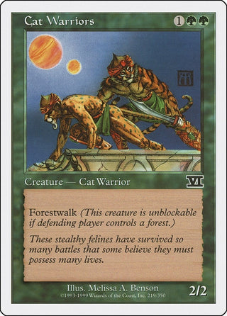Cat Warriors (219) [6ED] - MTG Single