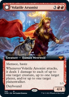 Volatile Arsonist (Extended Art) (382) [VOW] - MTG Single