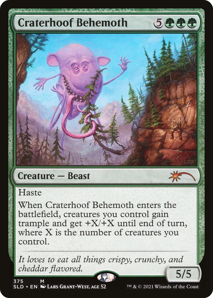 Craterhoof Behemoth (375) (375) [SLD] - MTG Single