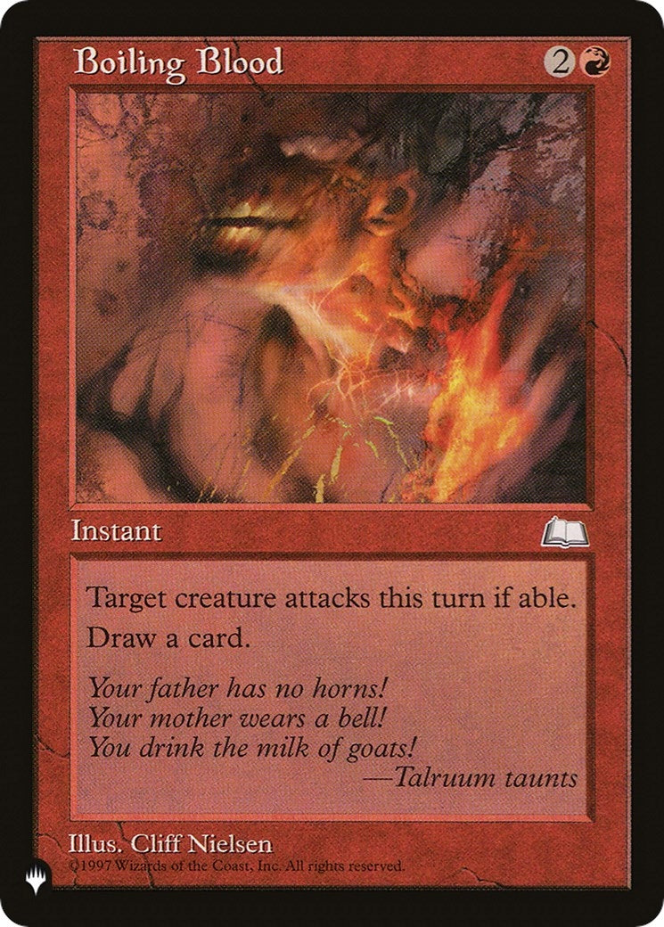 Boiling Blood [LIST] - MTG Single