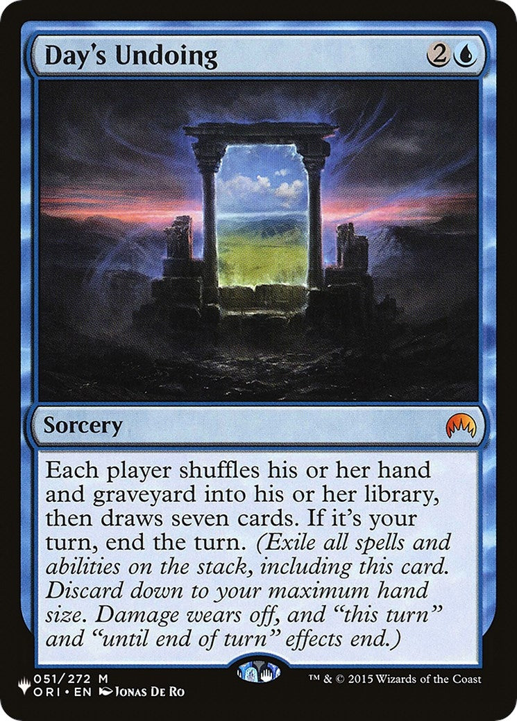Day’s Undoing (51) [LIST] - MTG Single