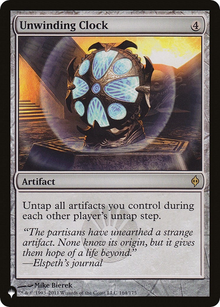 Unwinding Clock (164) [LIST] - MTG Single