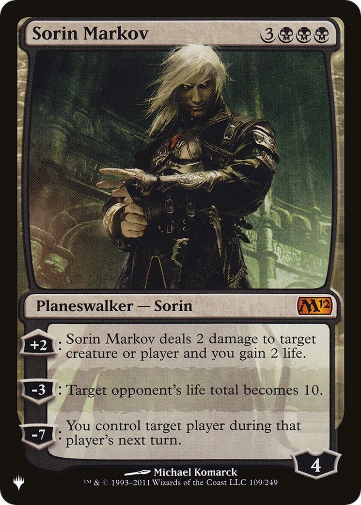 Sorin Markov (M12) (109) [LIST] - MTG Single