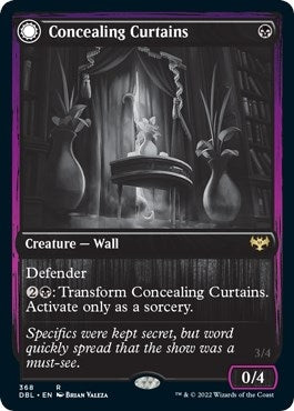 Concealing Curtains (368) [DBL] - MTG Single