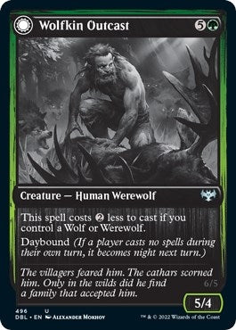 Wolfkin Outcast (496) [DBL] - MTG Single