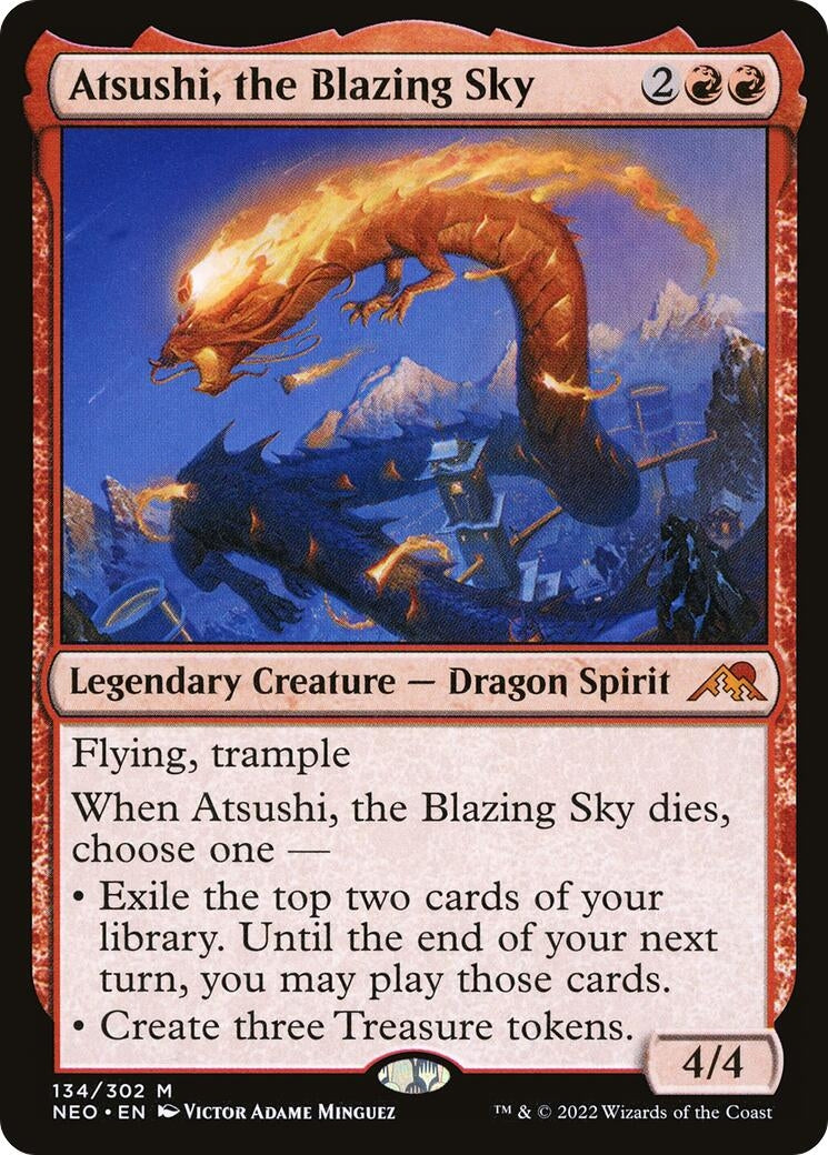 Atsushi the Blazing Sky (134) [NEO] - MTG Single