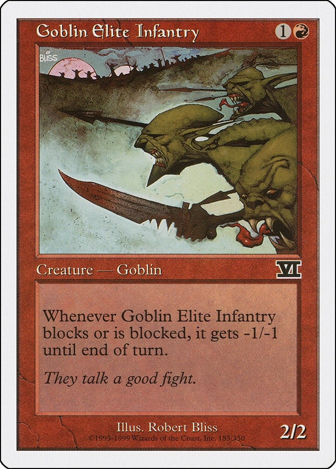 Goblin Elite Infantry (183) [6ED] - MTG Single