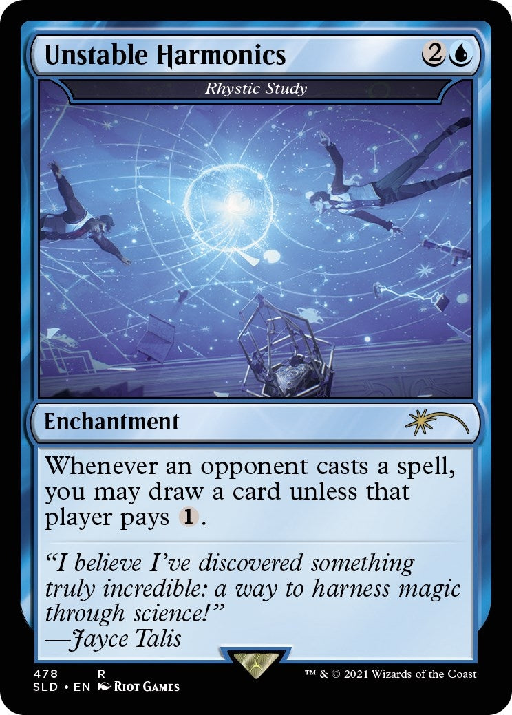 Unstable Harmonics - Rhystic Study (478) [SLD] - MTG Single