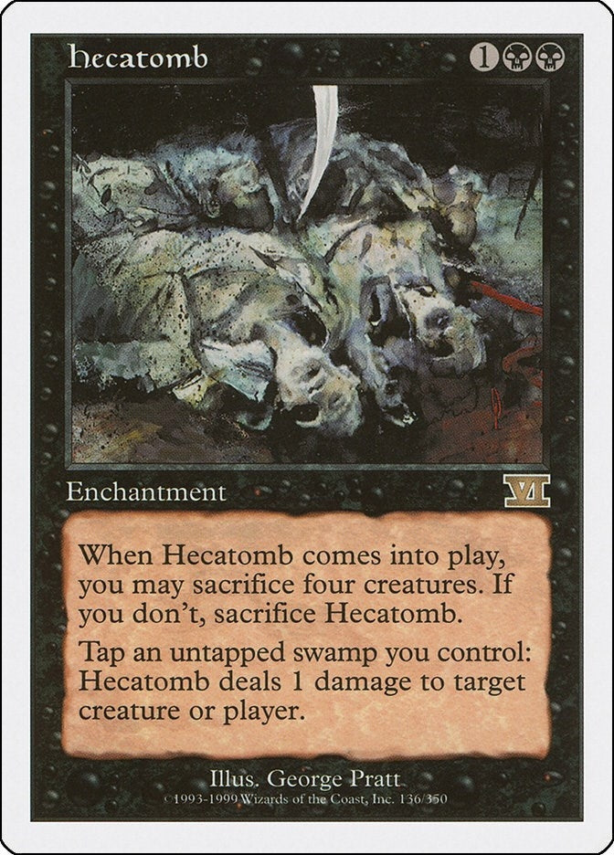 Hecatomb (136) [6ED] - MTG Single