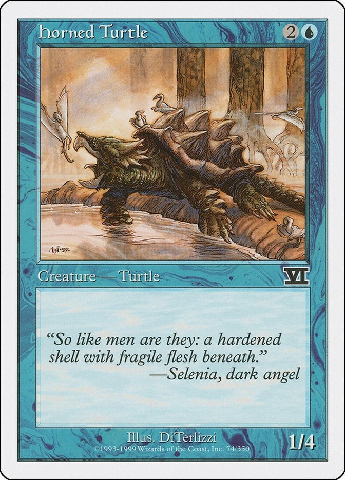 Horned Turtle (74) [6ED] - MTG Single