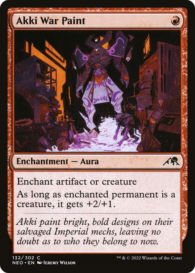 Akki War Paint (132) [NEO] - MTG Single