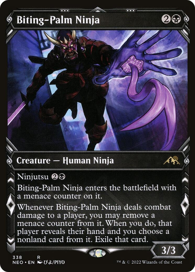 Biting-Palm Ninja (Showcase) (338) [NEO] - MTG Single