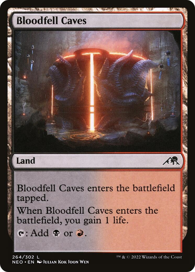 Bloodfell Caves (264) [NEO] - MTG Single