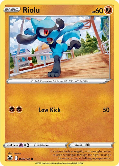 Riolu (078/172) (SWSH09: Brilliant Stars)