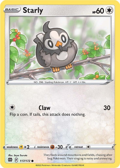 Starly (117/172) (SWSH09: Brilliant Stars)