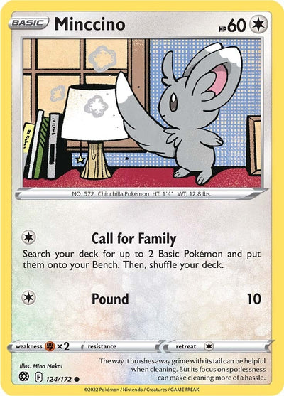 Minccino (124/172) (SWSH09)