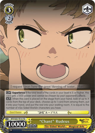 ’Chant’ Rudeus (8310) [MTI/S83] - Weiss Schwarz Single