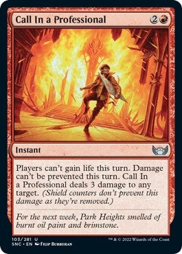 Call In a Professional (103) [SNC] - MTG Single