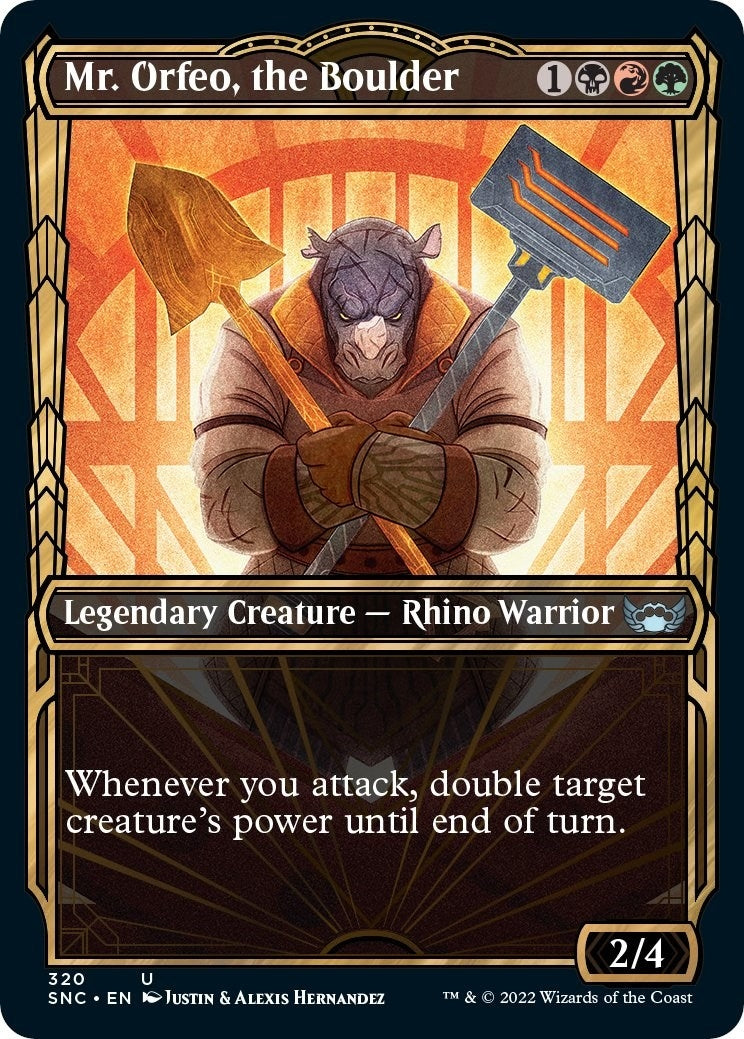 Mr. Orfeo the Boulder (Showcase) (320) [SNC] - MTG Single