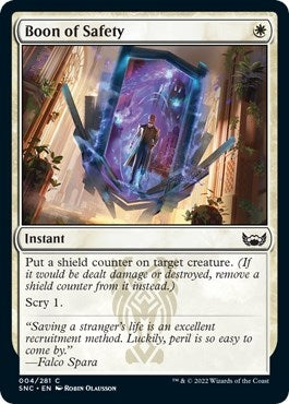 Boon of Safety (4) [SNC] - MTG Single