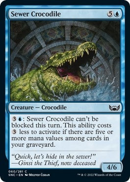 Sewer Crocodile (60) (Streets of New Capenna)