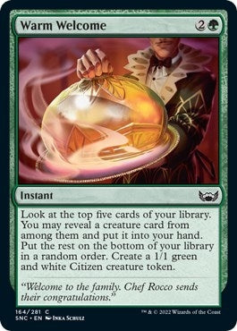 Warm Welcome (164) [SNC] - MTG Single