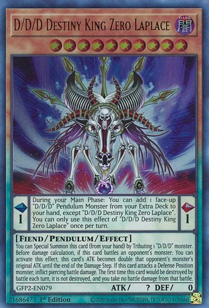D/D/D Destiny King Zero Laplace (2079) (GFP2) - YuGiOh Single